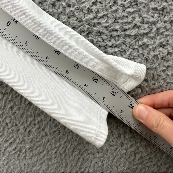 Spanx Jean-ish Leggings Crop White Pull On Elastic Waist Women's Small x 23.5 - Picture 10 of 10